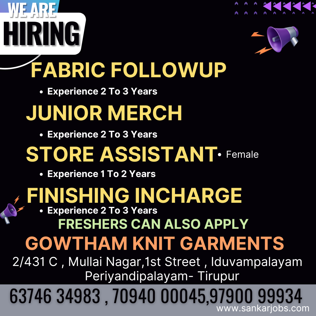 Garment Jobs
