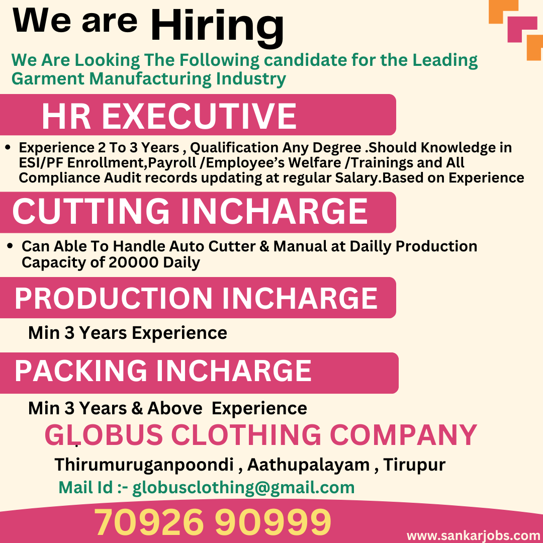 Garment Jobs