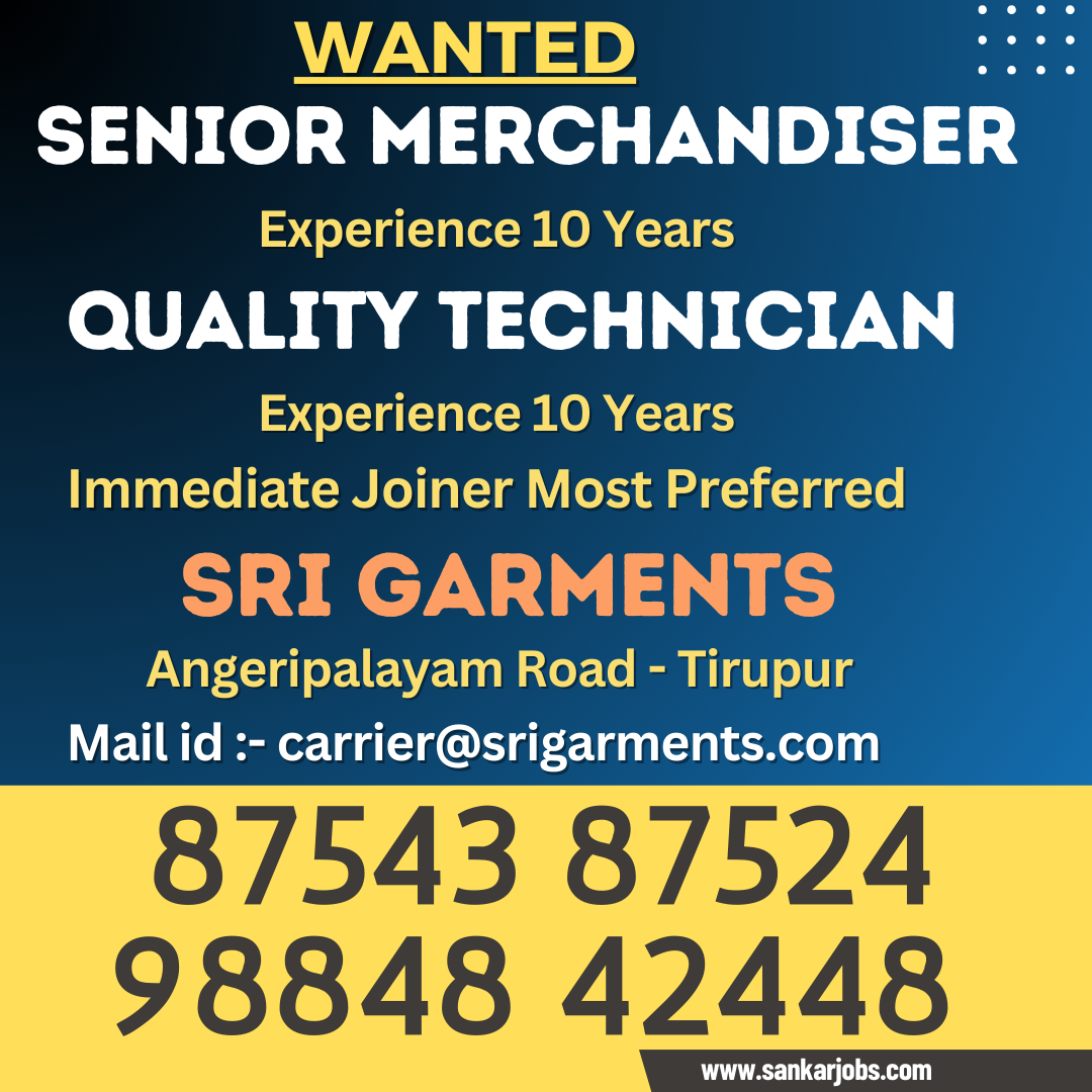Garments Jobs