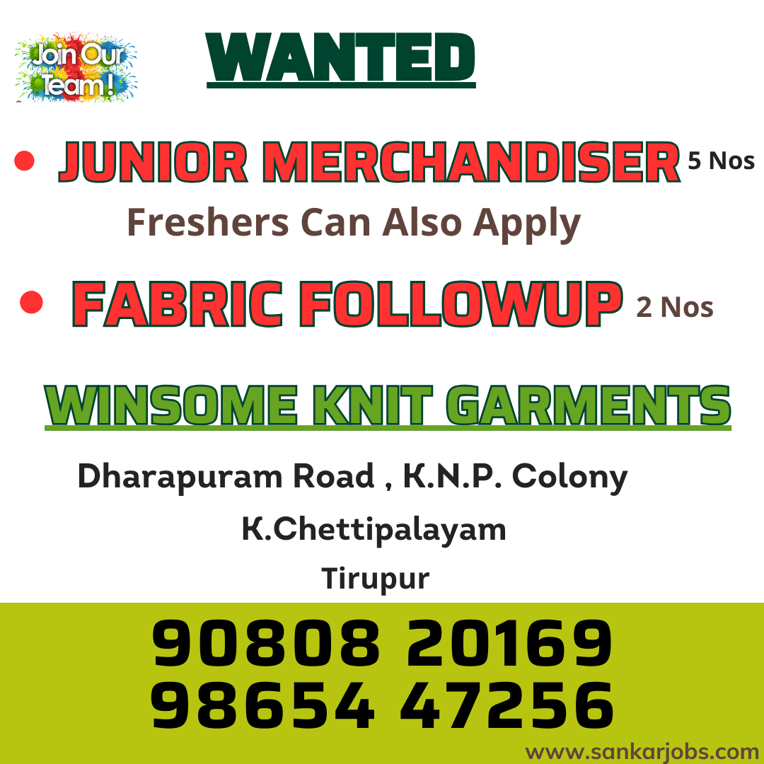 Garments Jobs