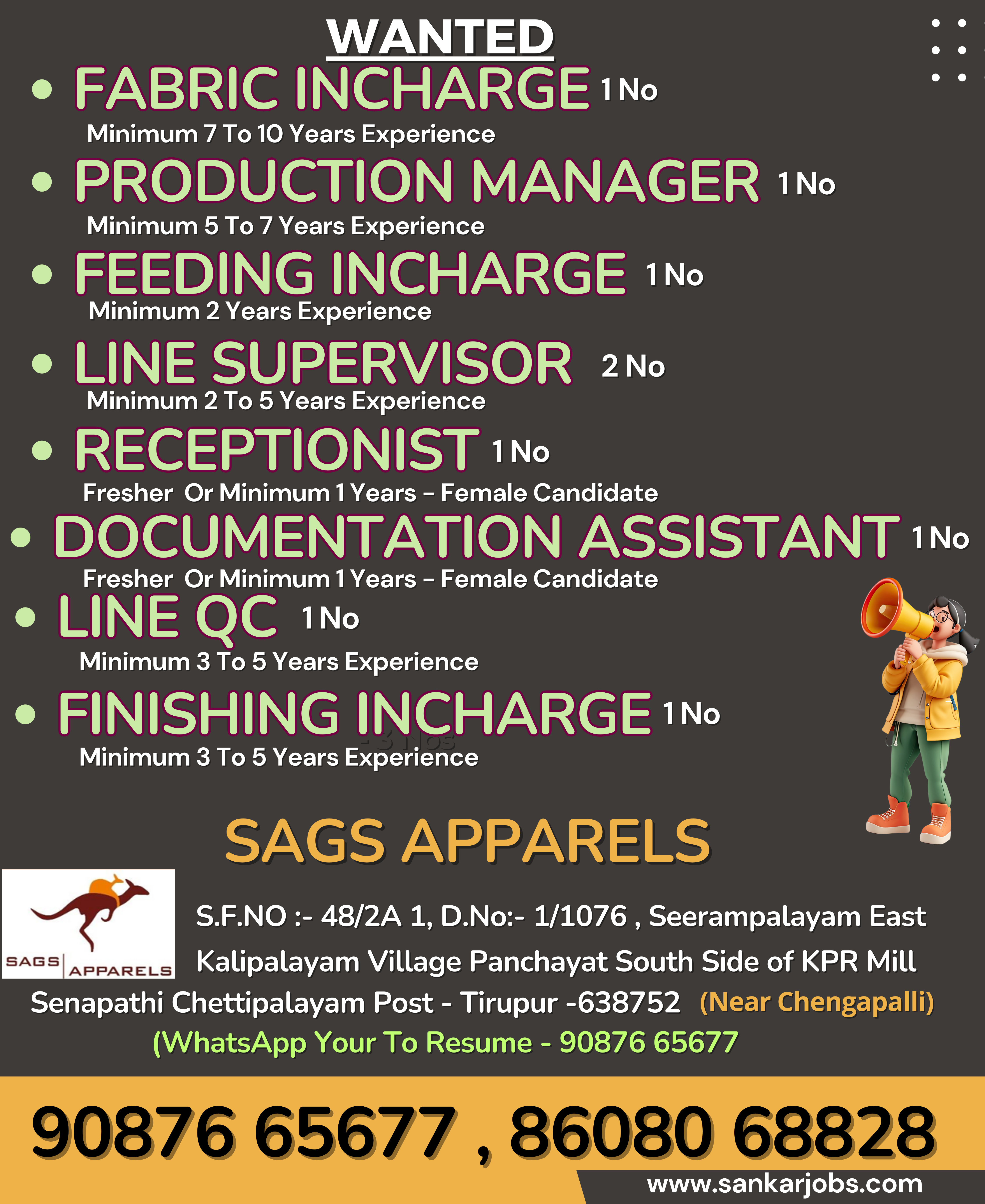 Garment Jobs