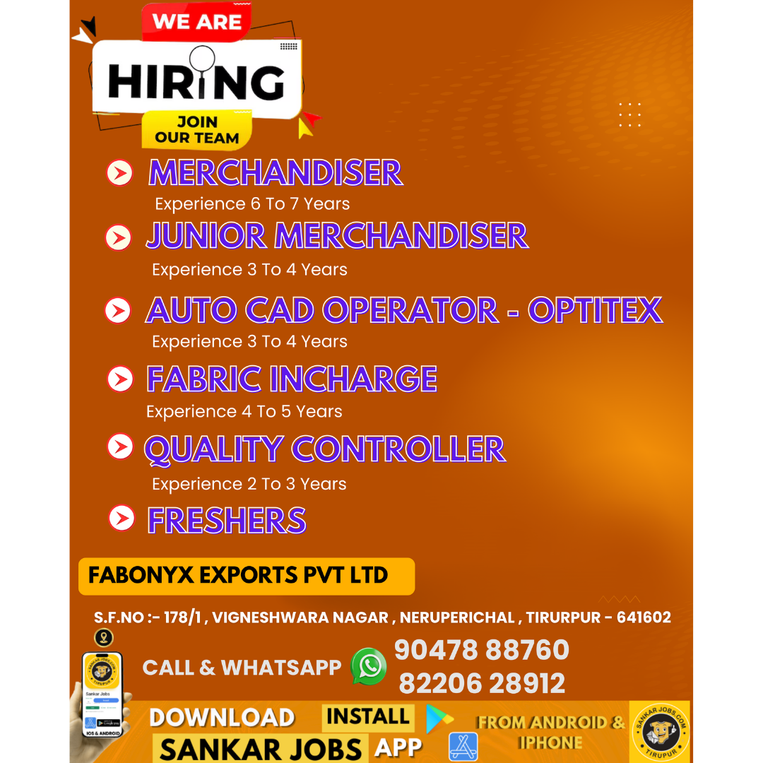 Garment Jobs