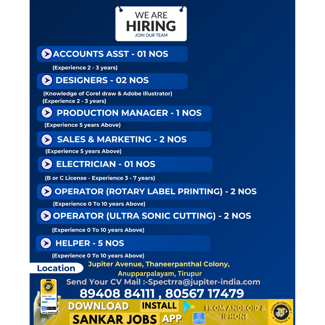 Garment Jobs