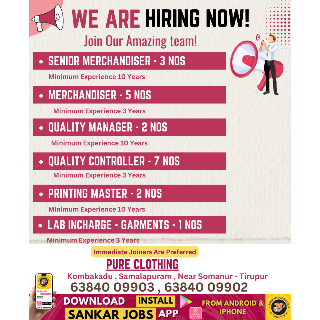 Garment Jobs