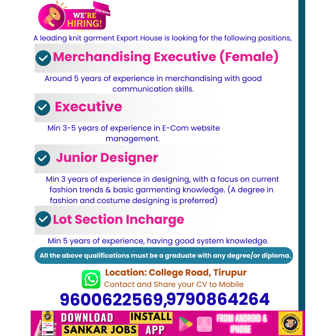 Garment Jobs