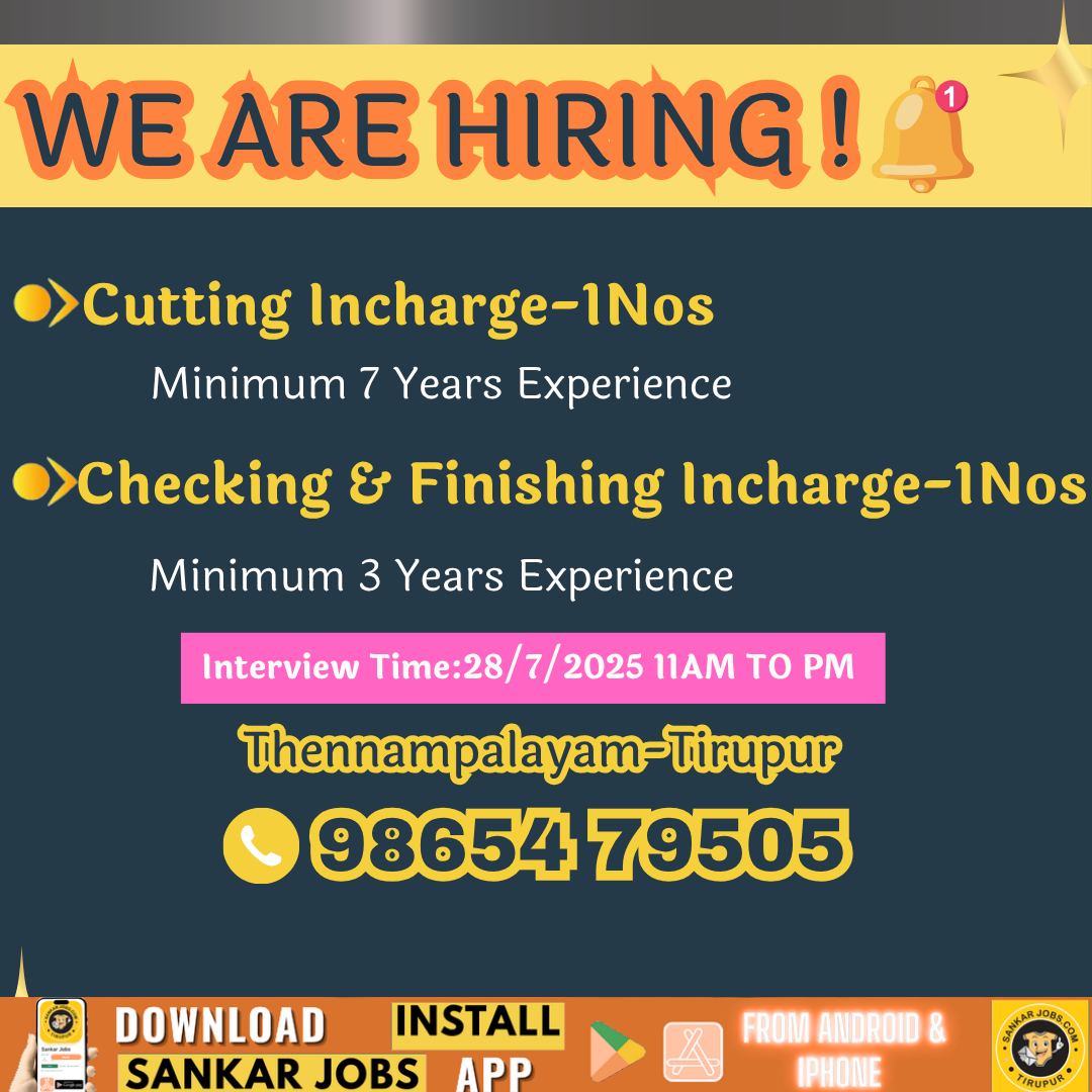 Garment jobs