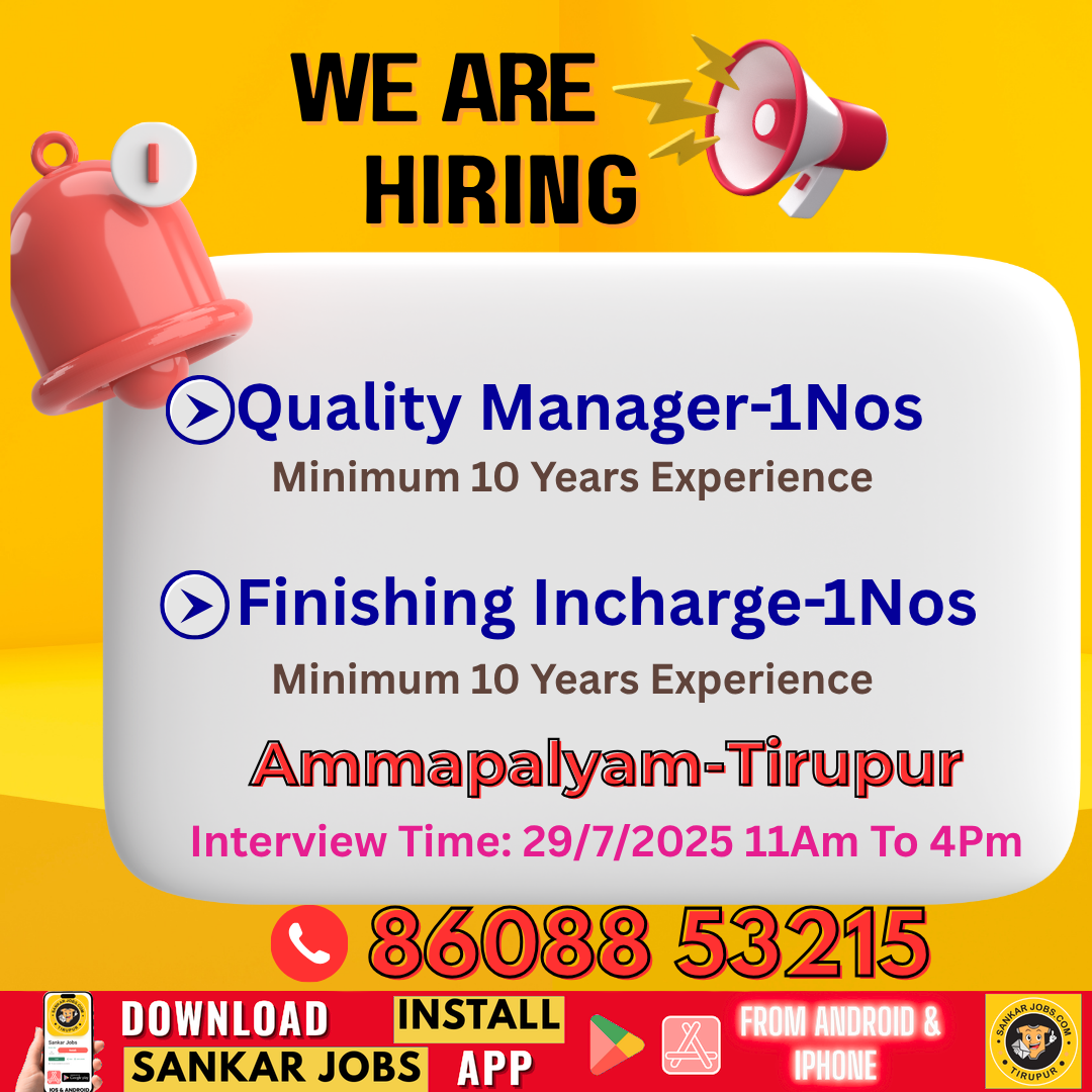 Garment jobs