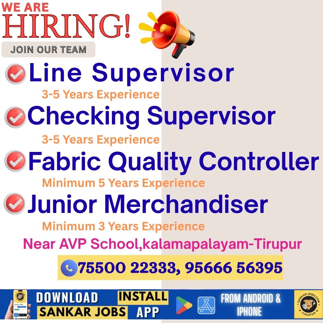 Garment jobs