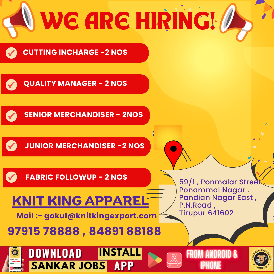 Garment jobs