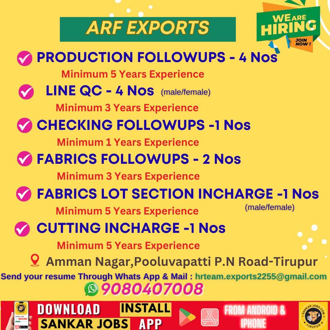 Garment Jobs