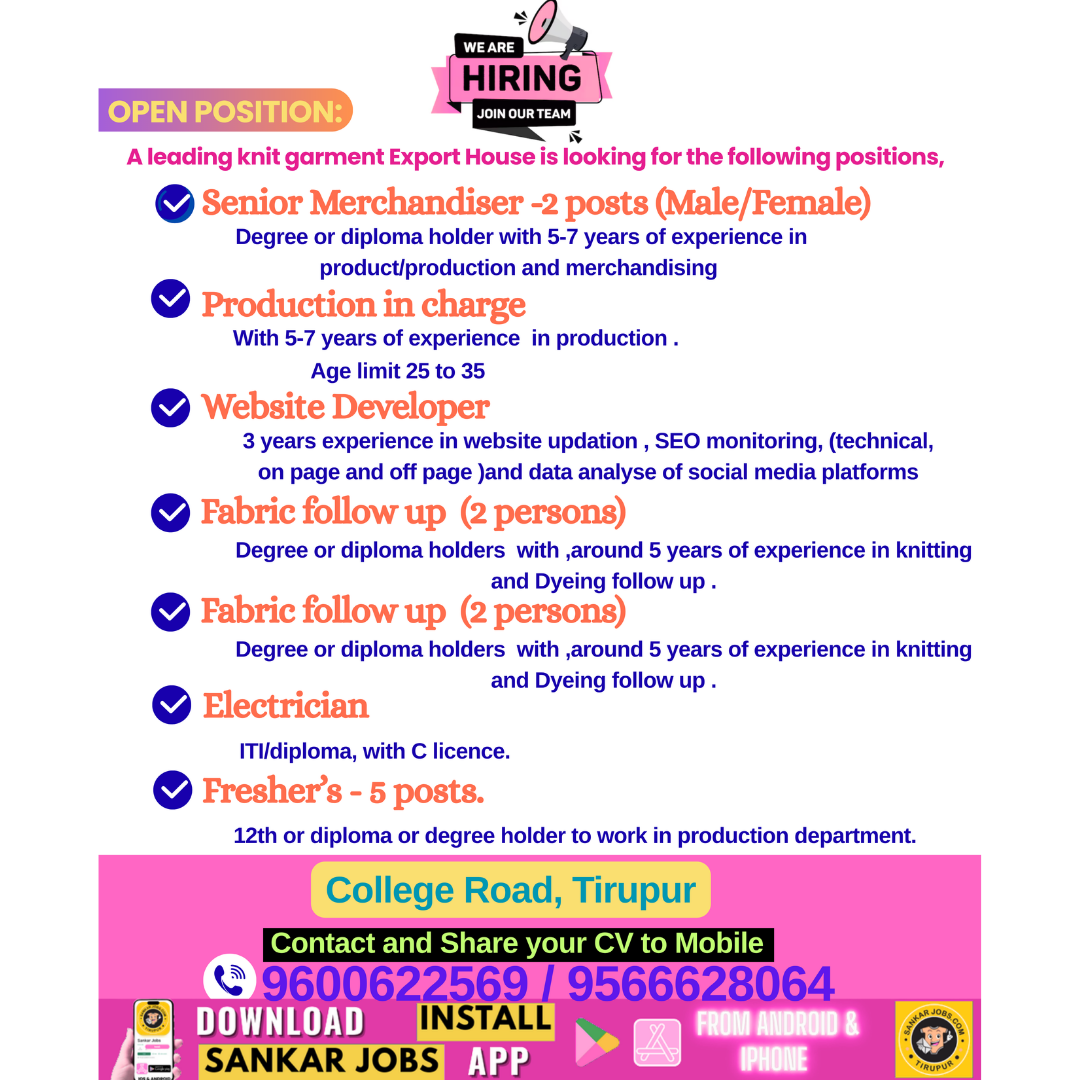 Garment Jobs