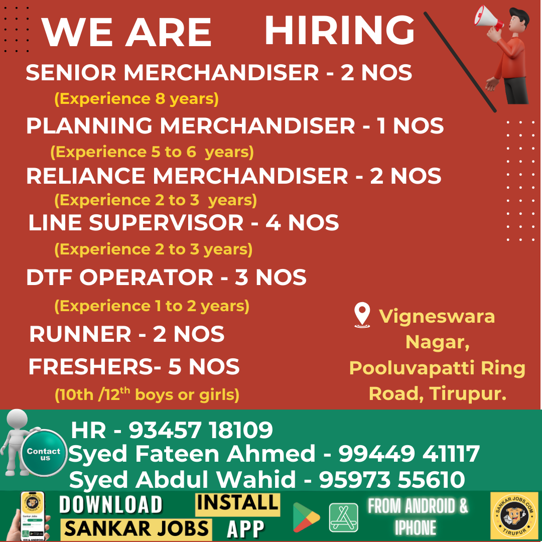 Garment Jobs
