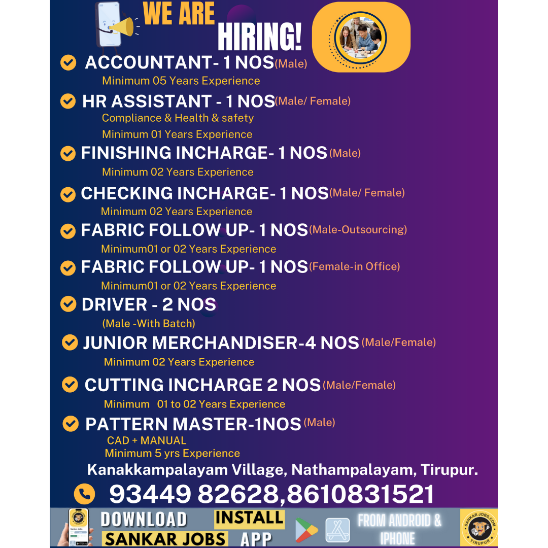 Garment Jobs