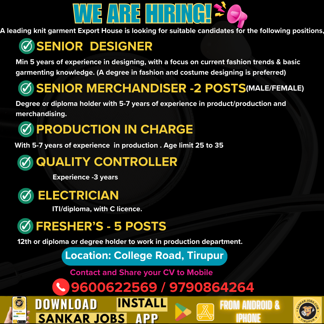Garment Jobs
