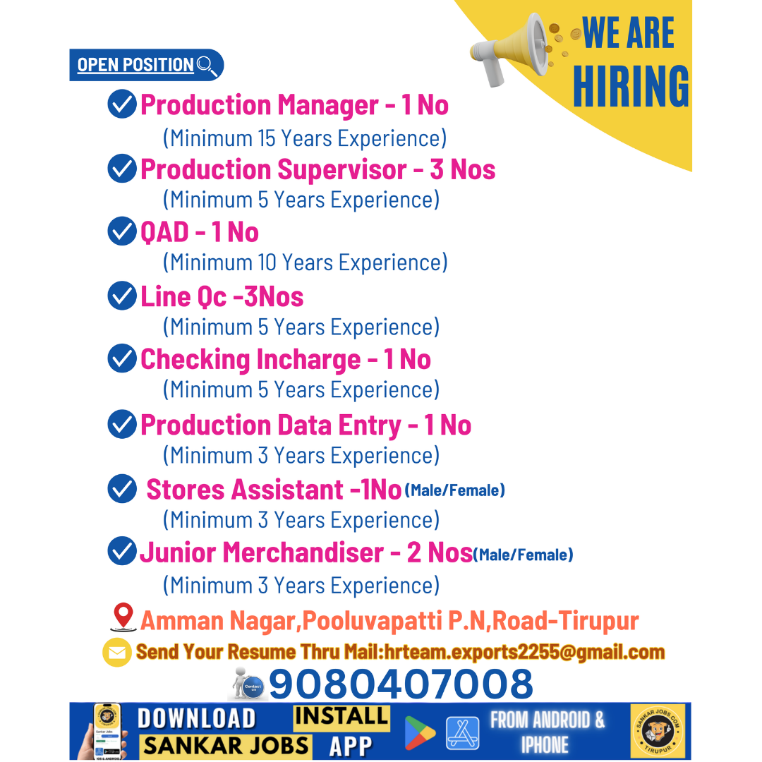Garment Jobs