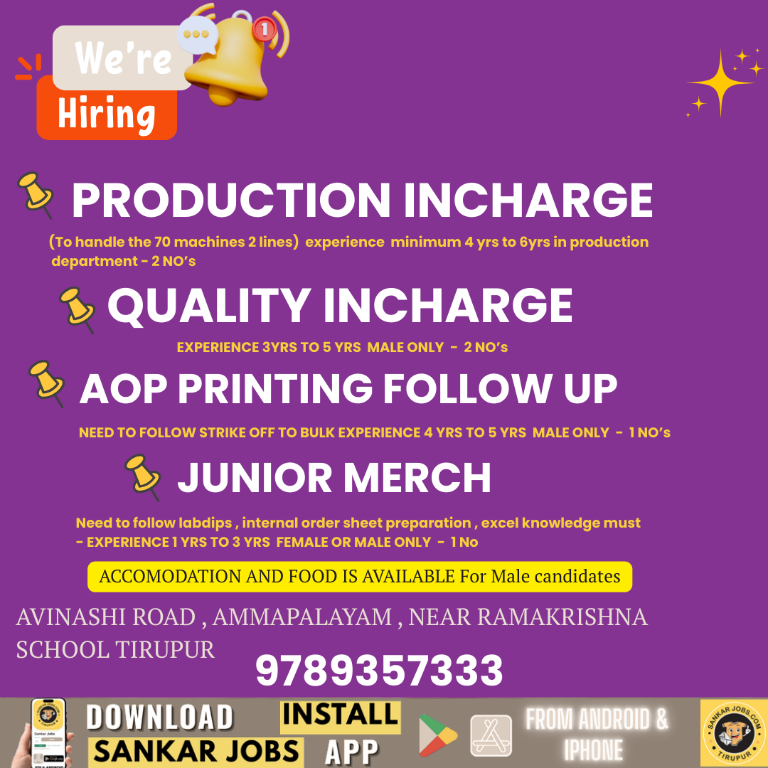 Garment Jobs