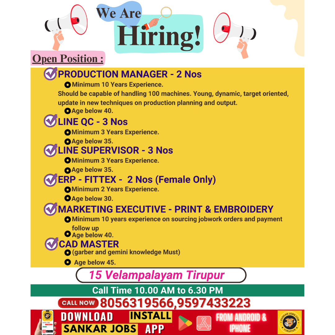 Garment Jobs