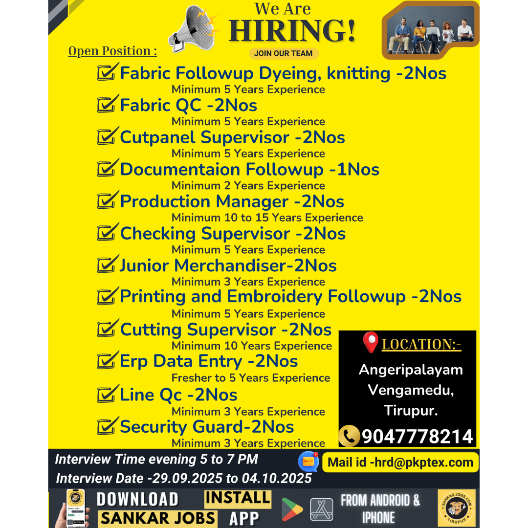 Garment Jobs