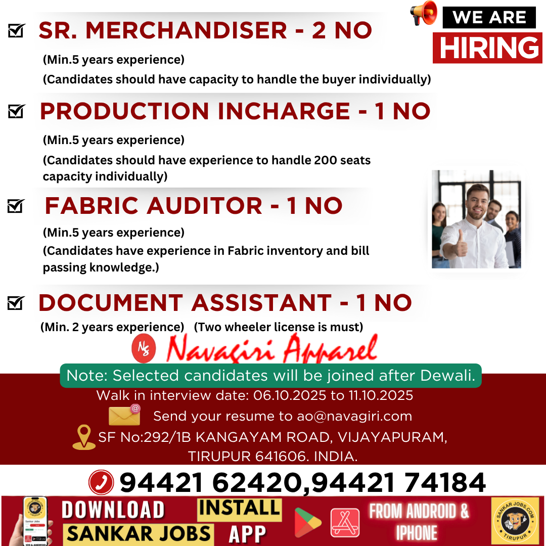Garment Jobs