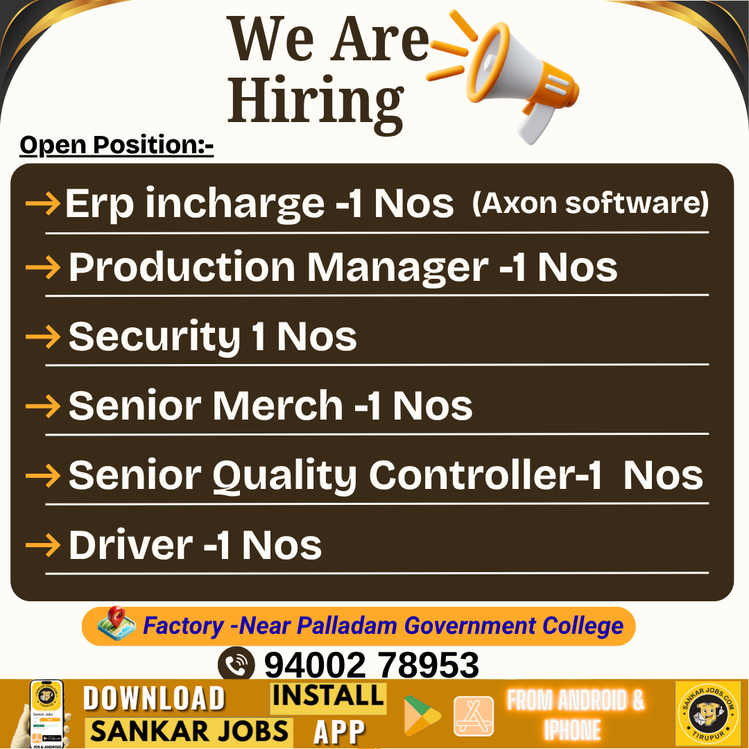 Garment Jobs