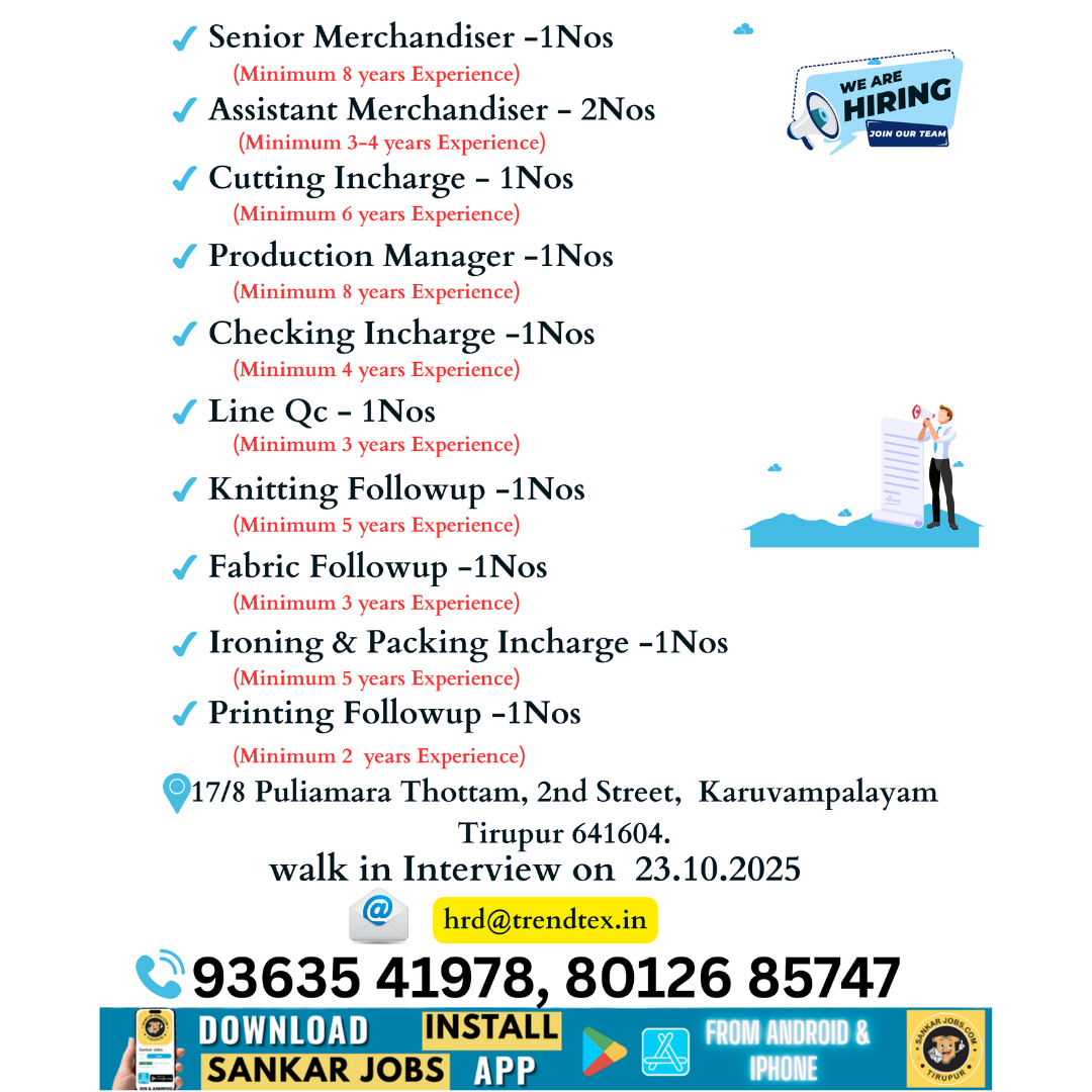 Garment Jobs