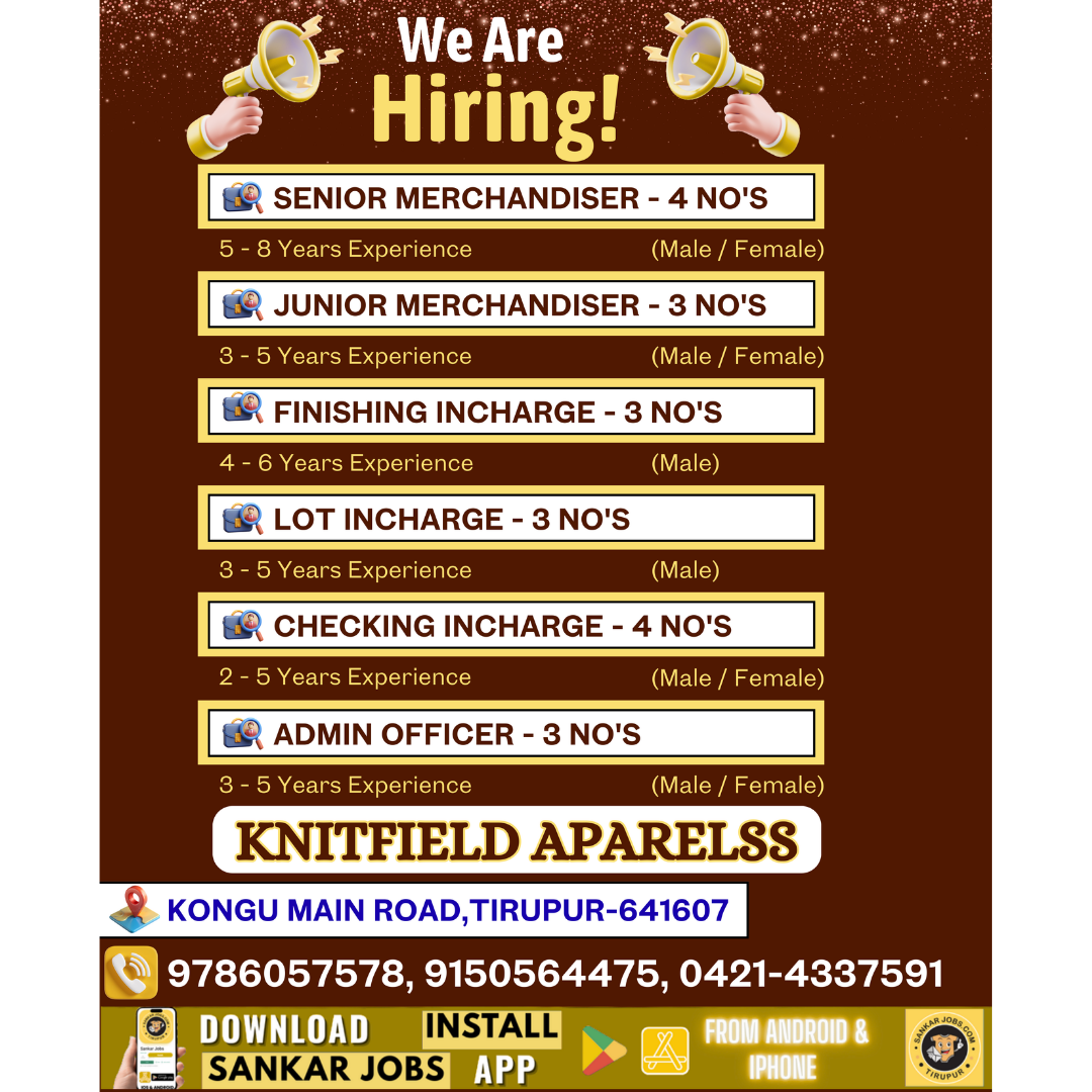 Garments Jobs