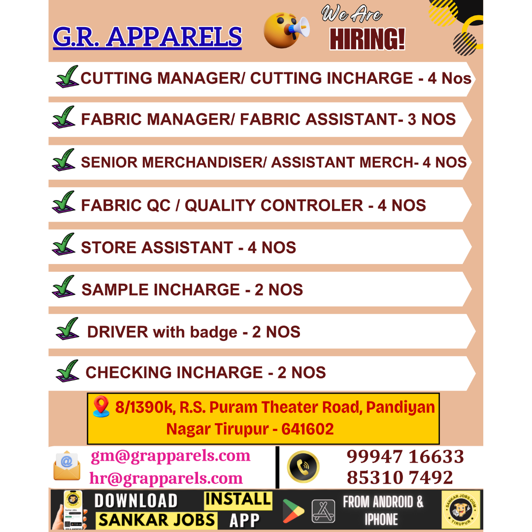 Garment Jobs