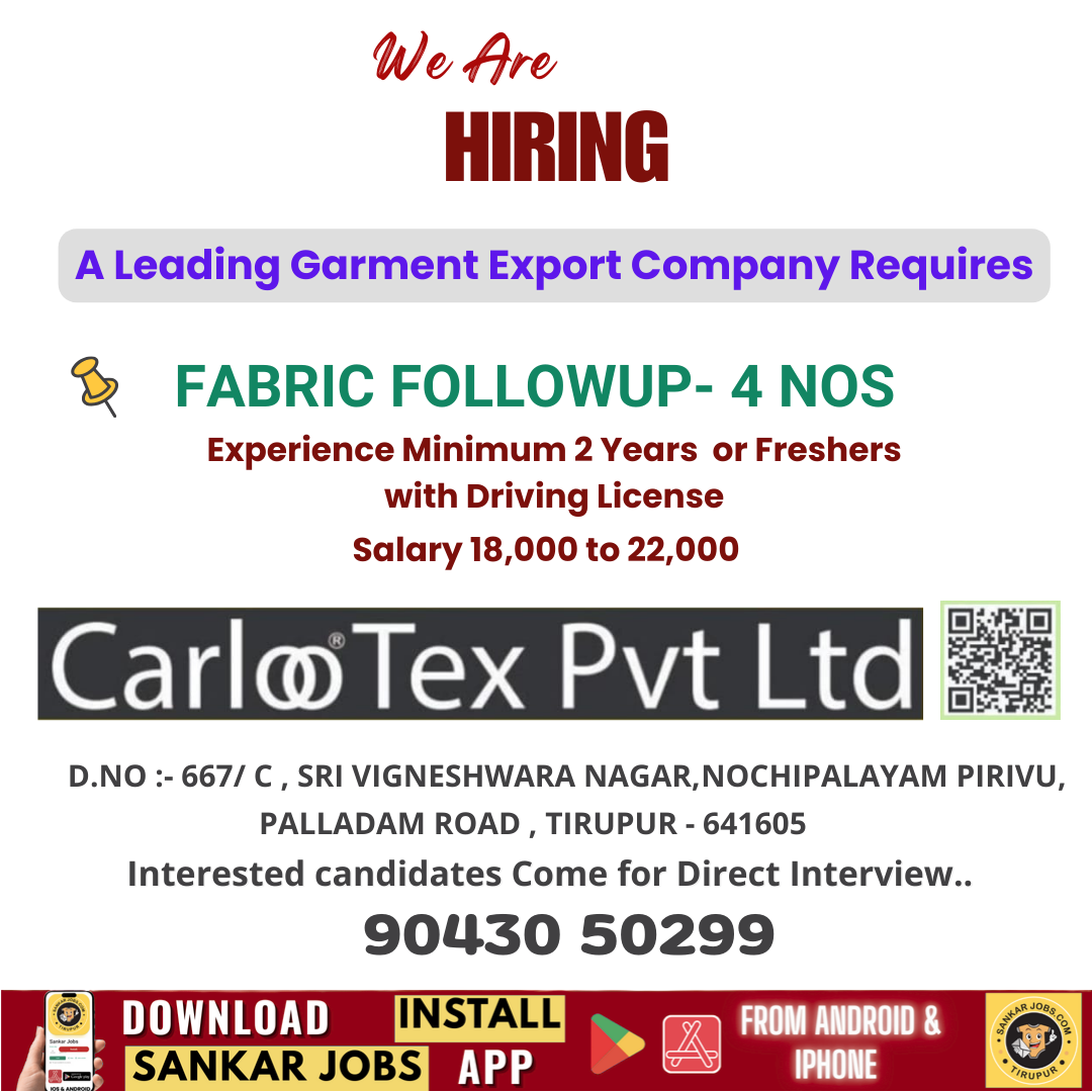 Garment Jobs