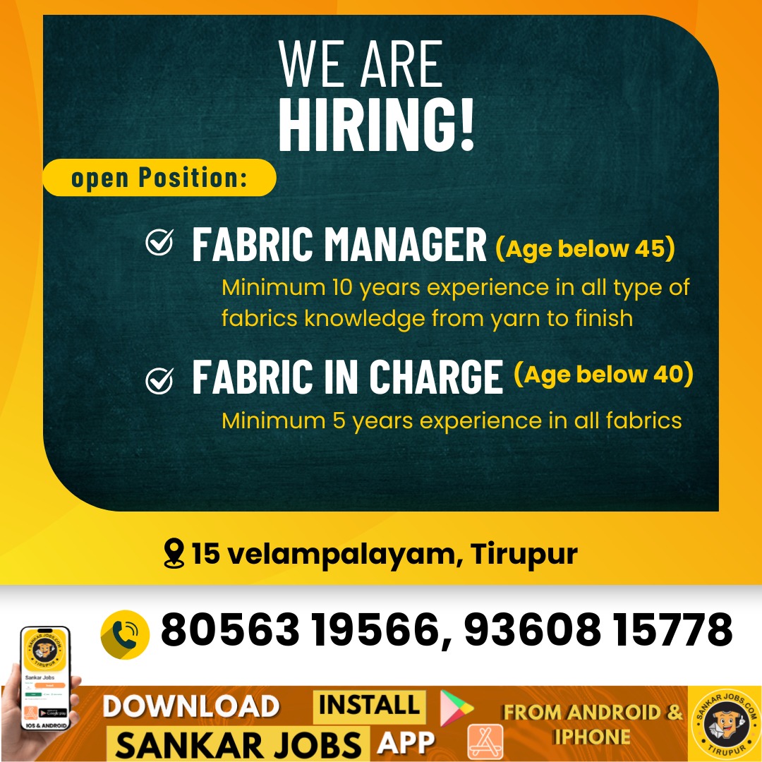 Garments Jobs