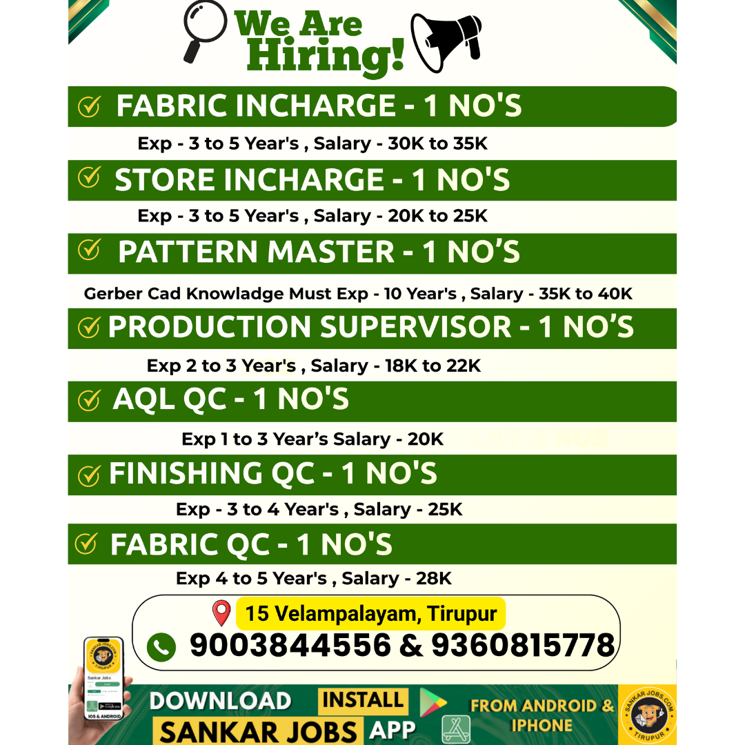 Garment Jobs