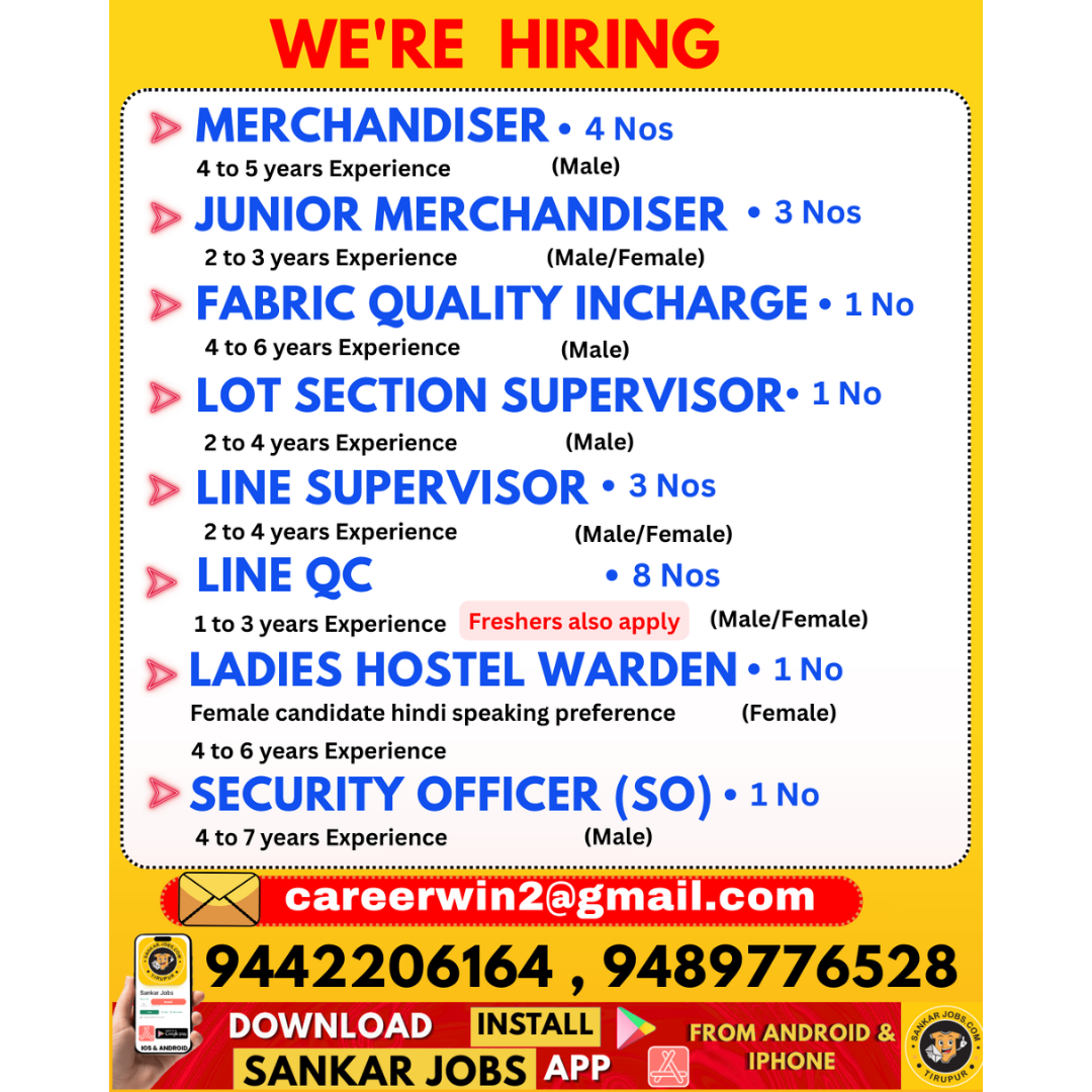 Garment Jobs