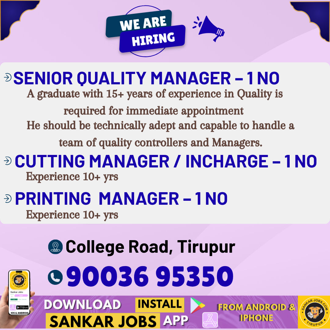 Garment Jobs