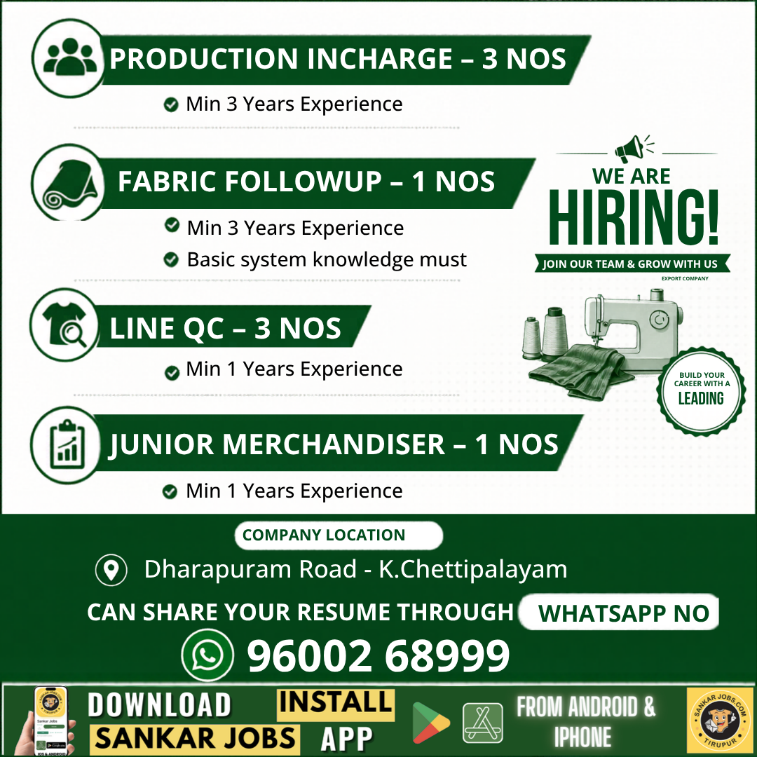 Garment Jobs