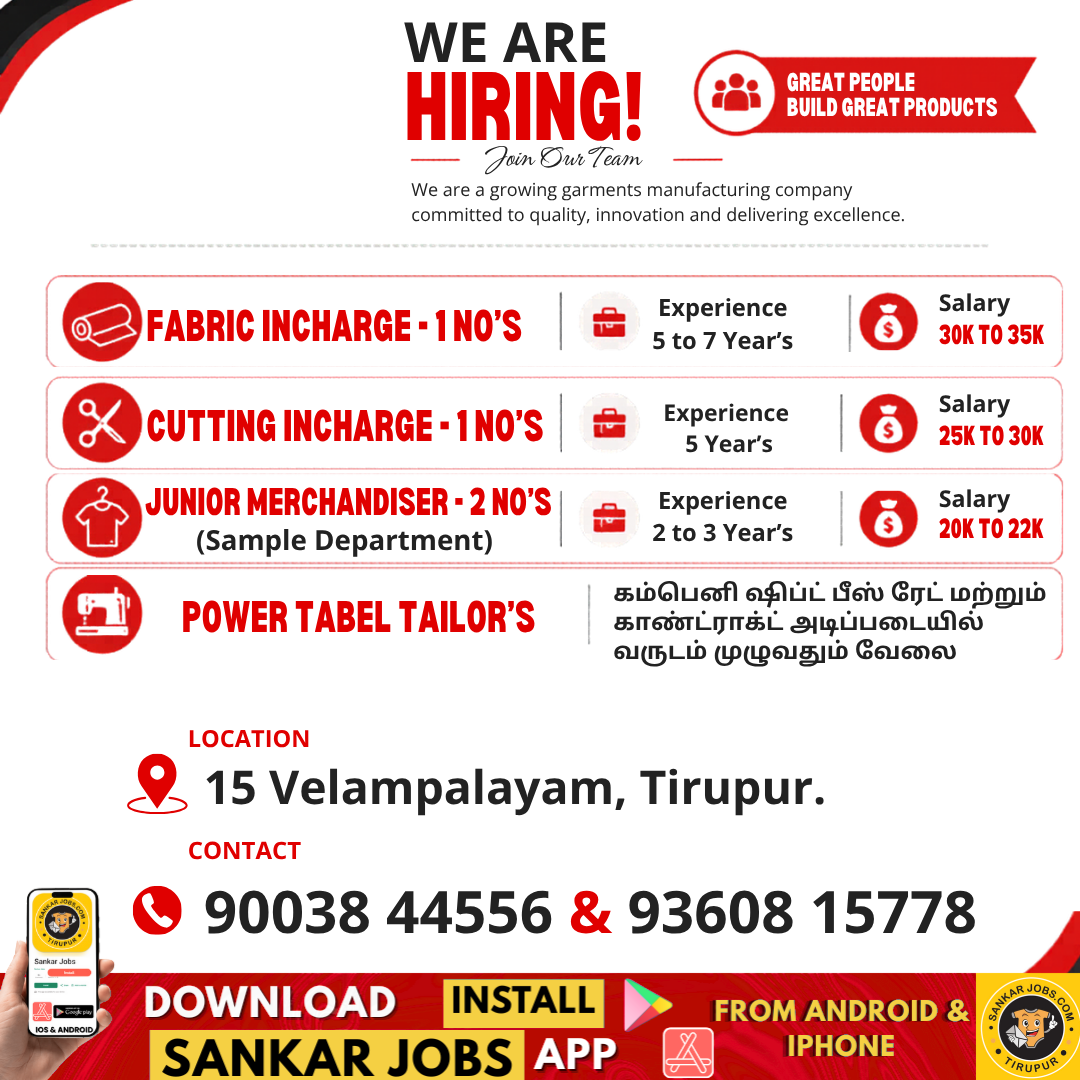Garment Jobs