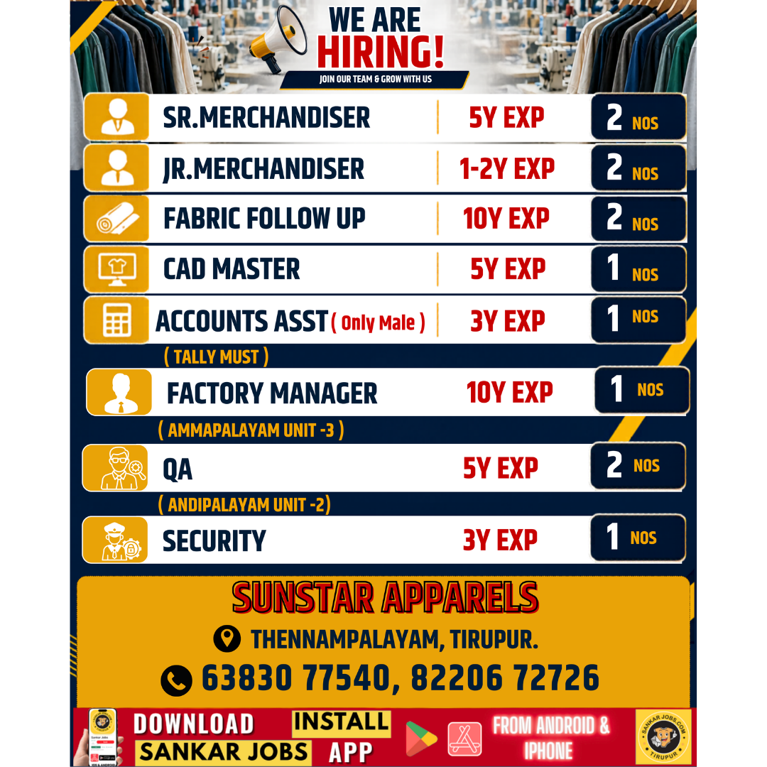 Garment Jobs