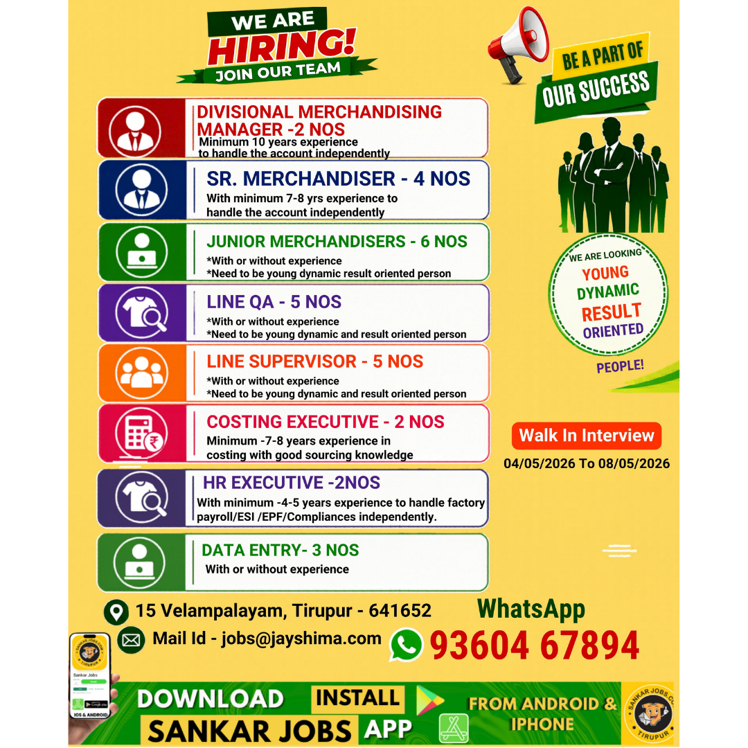 Garment Jobs