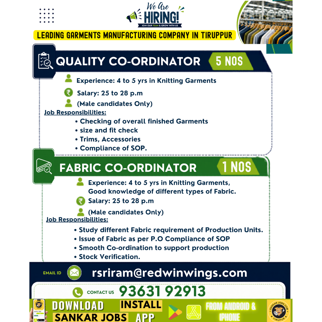 Garment Jobs