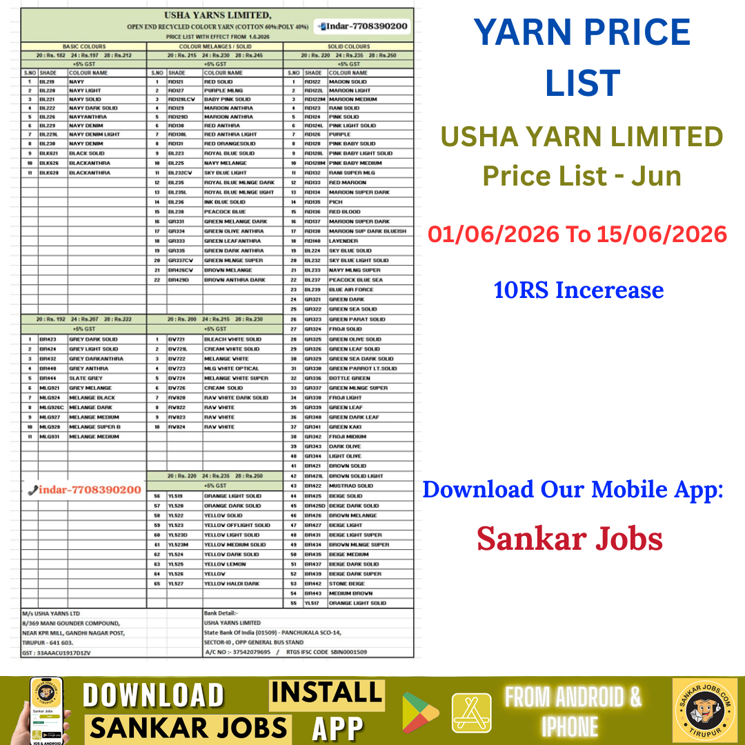 USHA YARN LIMITED