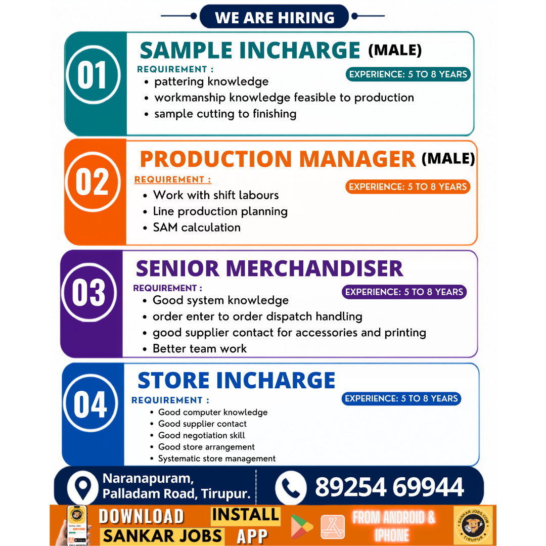 Garment Jobs