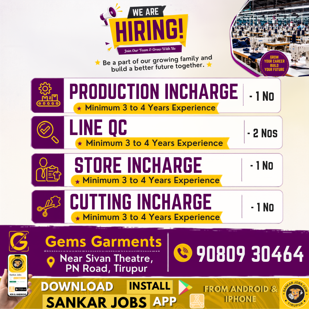 Garment Jobs