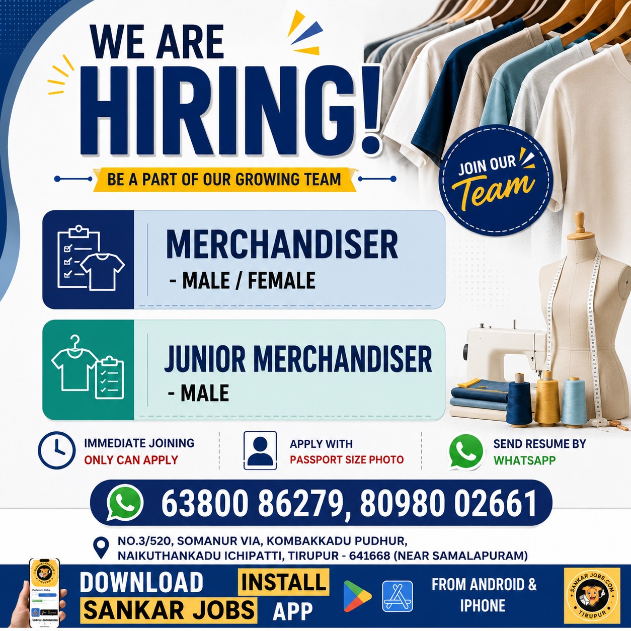 Garment Jobs