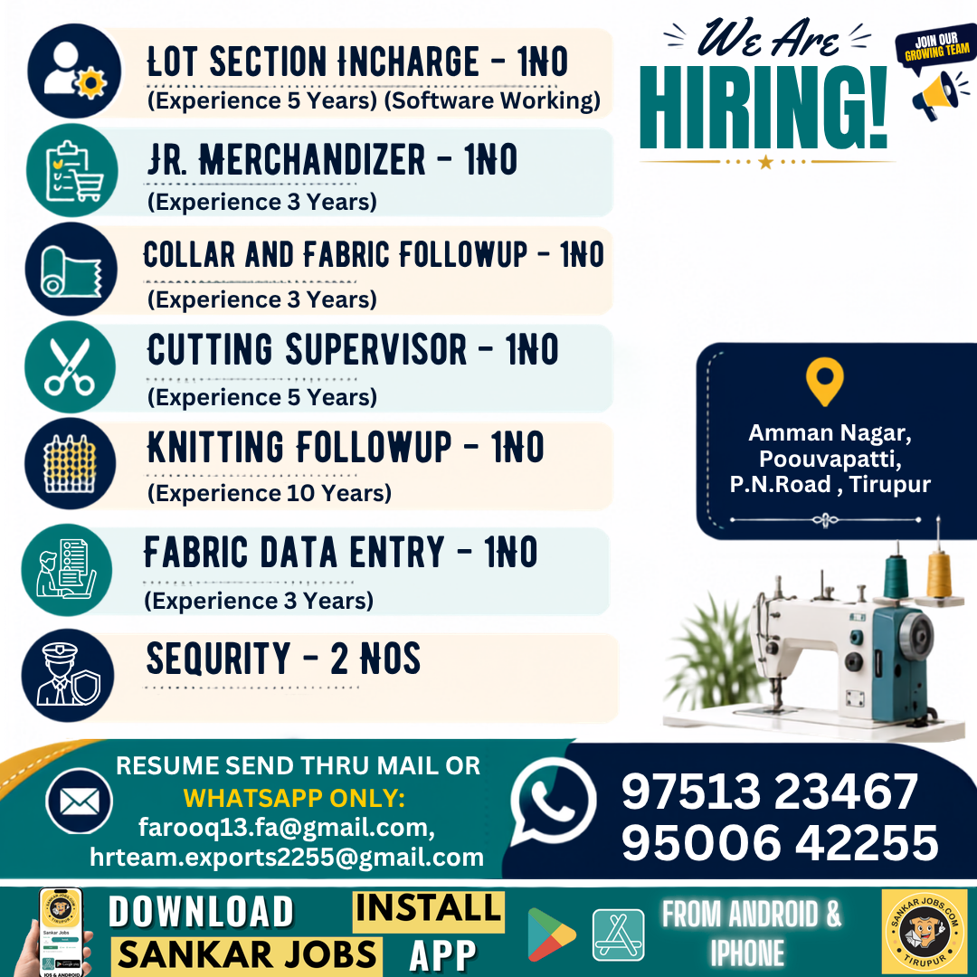 Garment Jobs