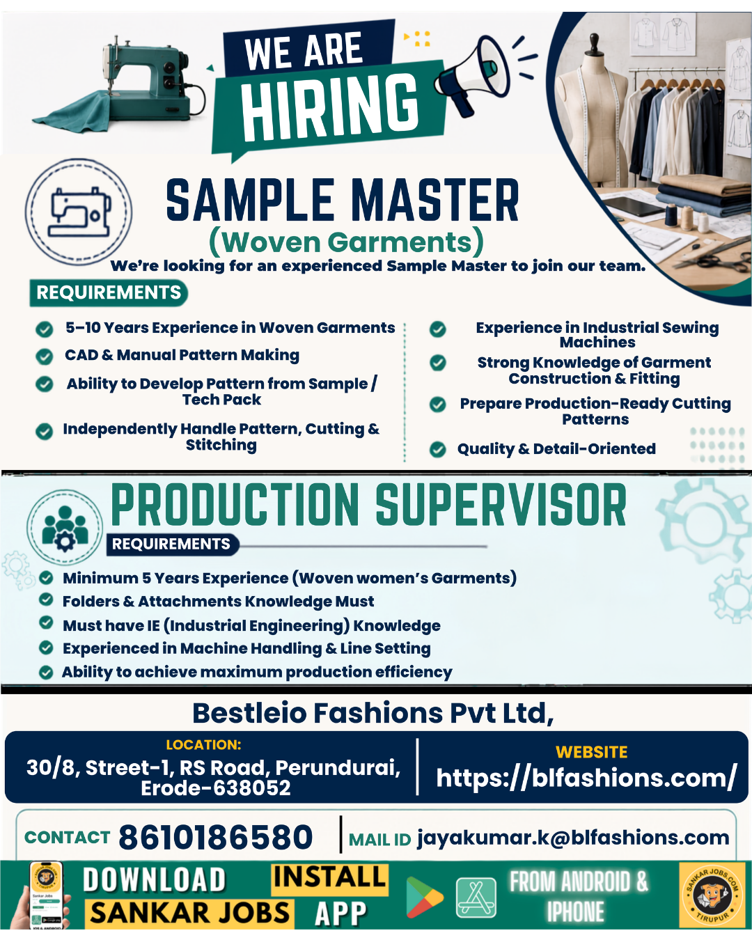 Garment Jobs
