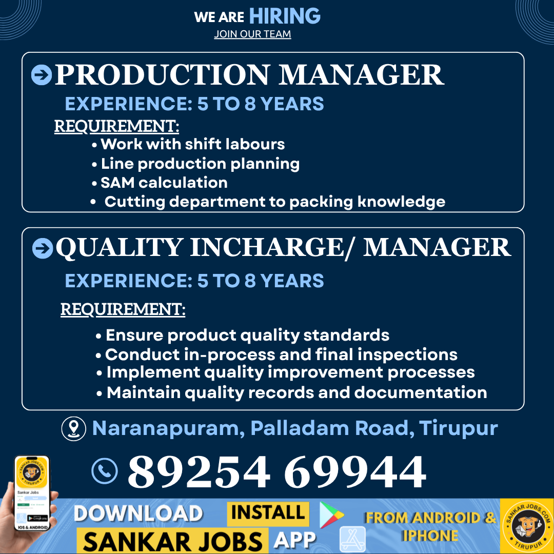 Garment Jobs
