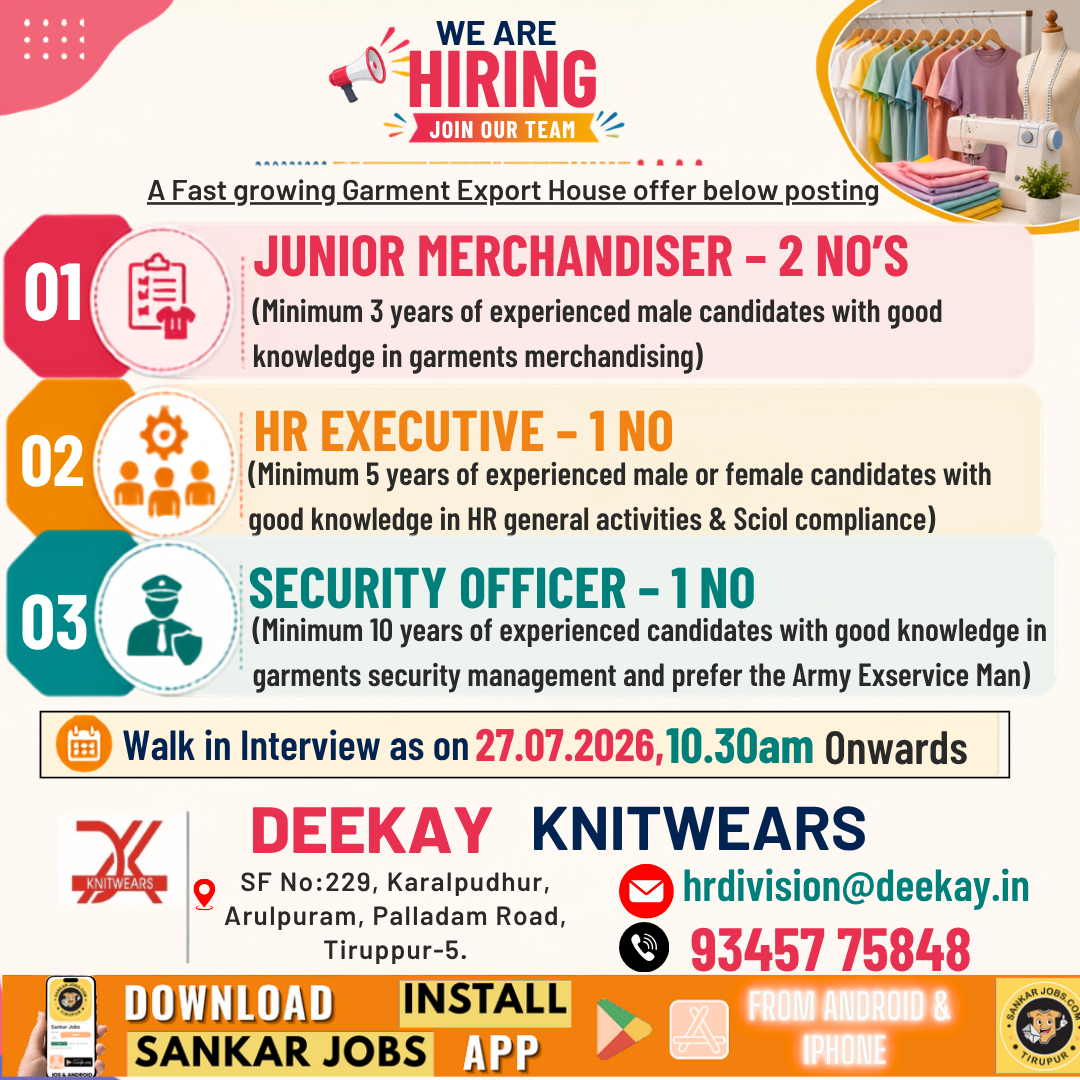 Garment Jobs