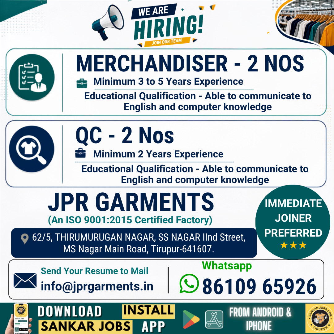 Garment Jobs