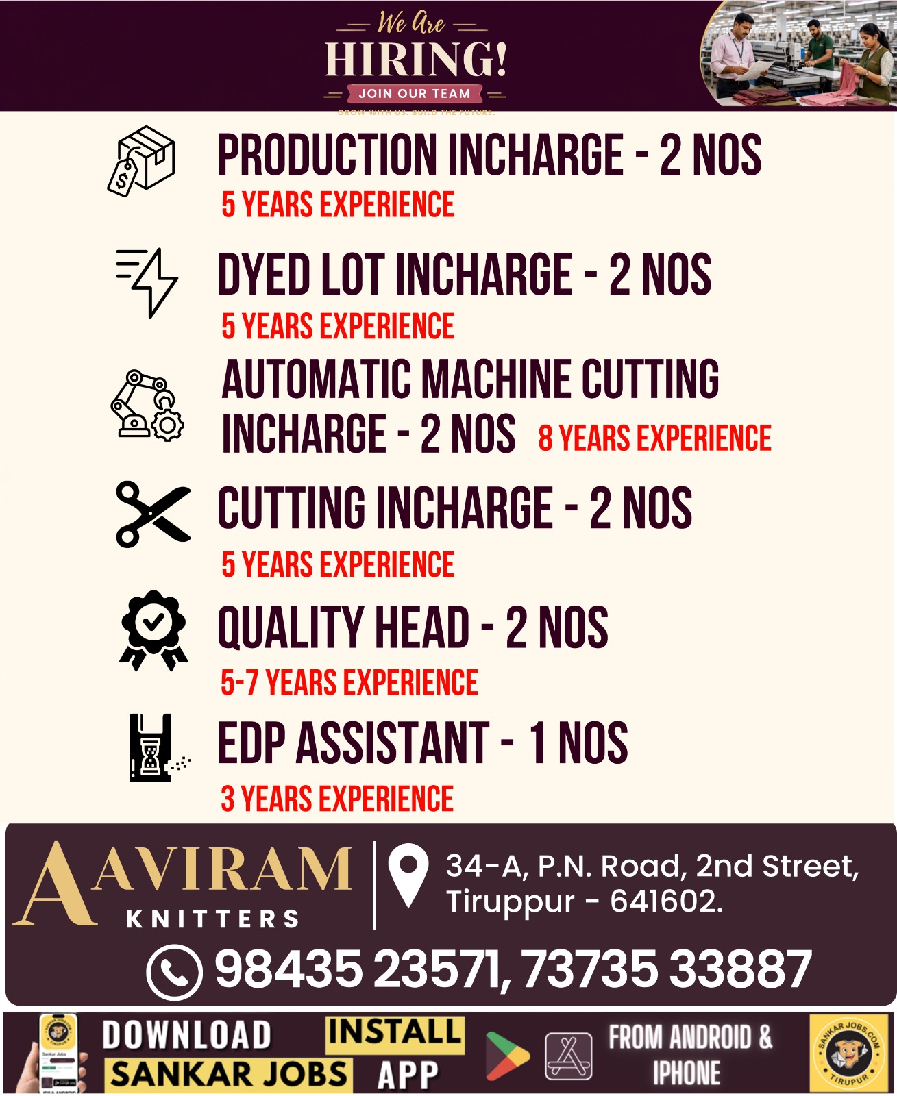 Garment Jobs