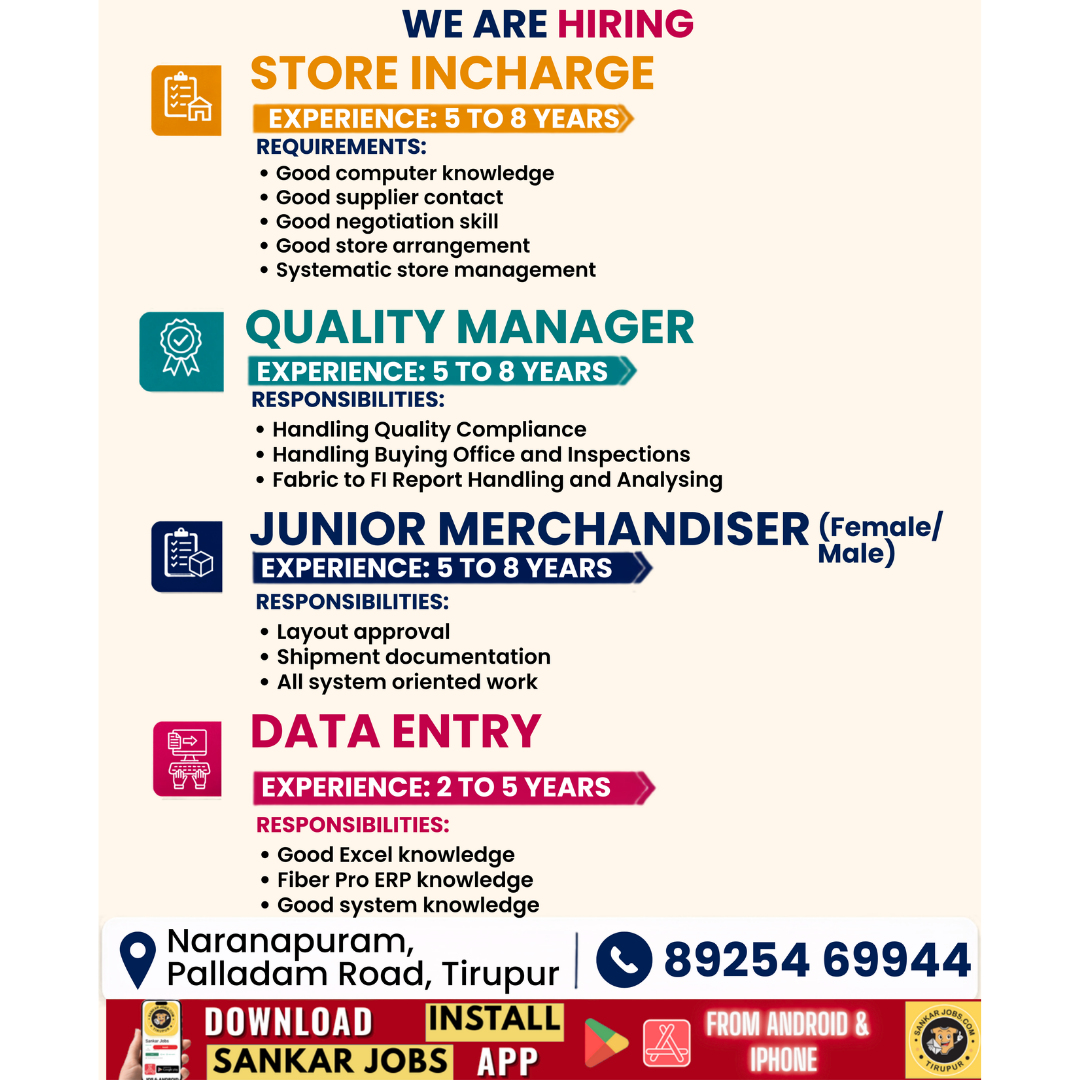 Garment Jobs