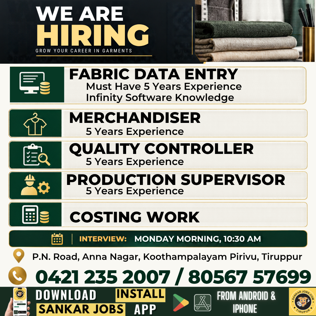 Garment Jobs
