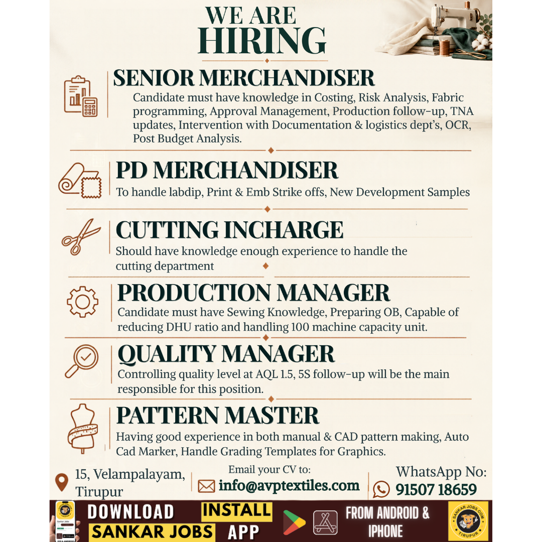Garment Jobs